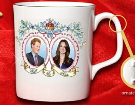 royal wedding mug design. prince harry wedding mug